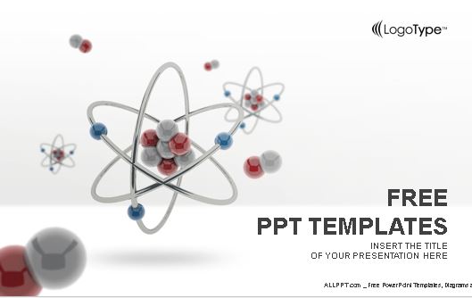 Plantilla de atomos para powerpoint.