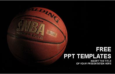 Plantilla pelota de basketball para powerpoint.