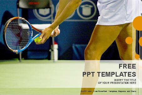 Plantilla powerpoint jugadora de tenis.