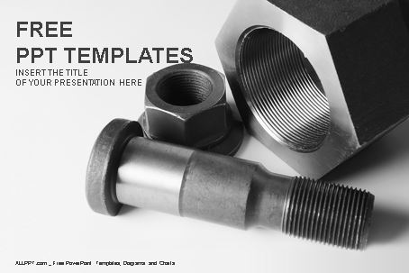 Plantillas de tornillos y tuercas para powerpoint,