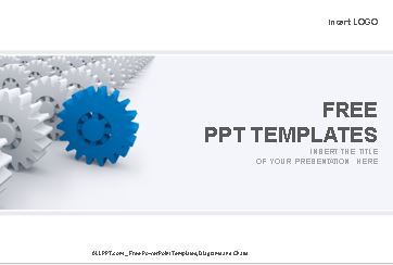 Plantilla con tuercas para power point.