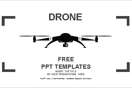 Plantilla de icono de drone para powerpoint.