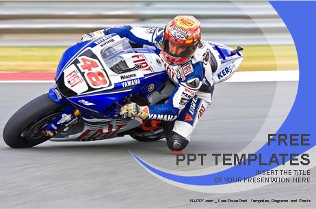 Plantilla de motociclista en una carrera de motos.