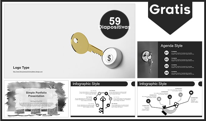 Plantilla power point seguridad financiera.