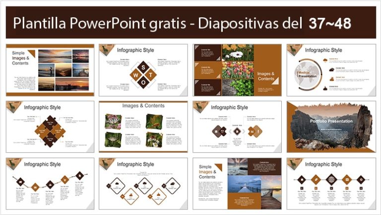 Plantilla de Bosque para Power point - Plantillas Power Point gratis