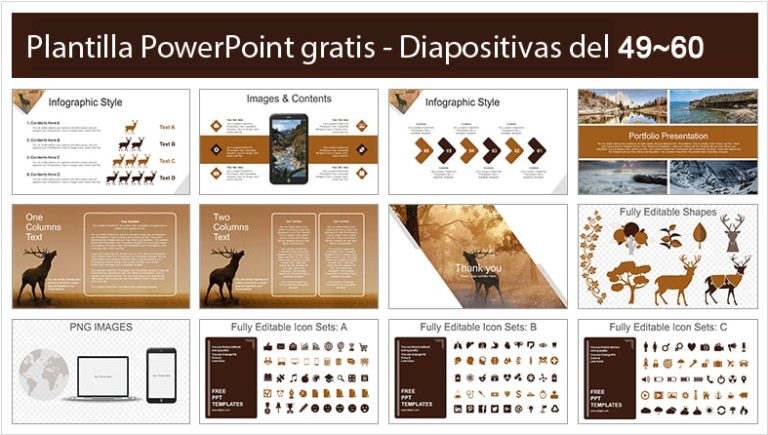 Plantilla de Bosque para Power point - Plantillas Power Point gratis