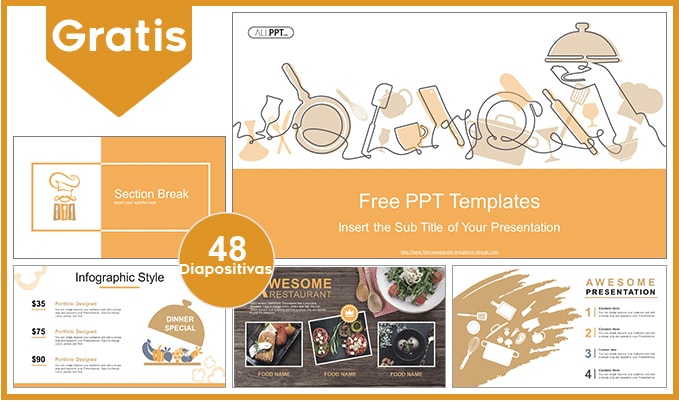 Plantilla Power Point De Gastronomia Plantillas Gratis