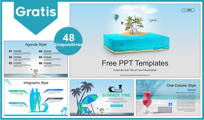 Plantilla Power point de Turismo gratis.
