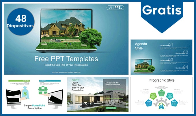 Plantilla Power Point de Inmobiliaria - Plantillas Power Point gratis