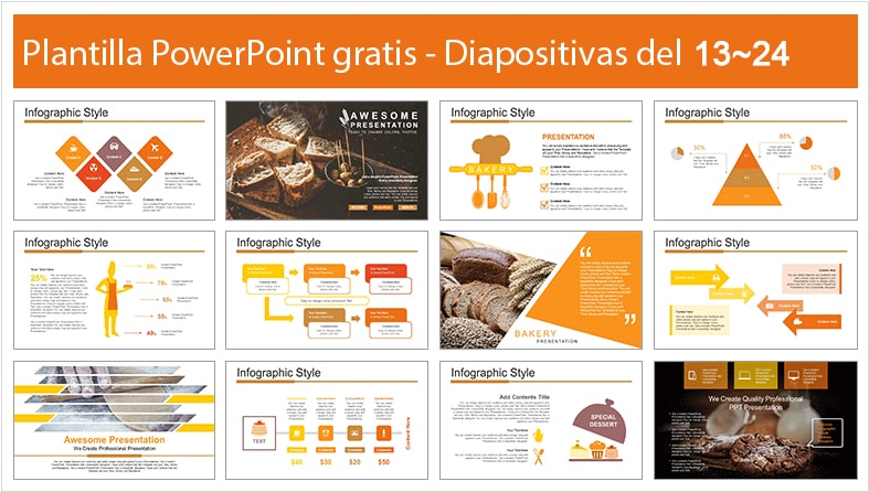 Plantilla de pan para power point.