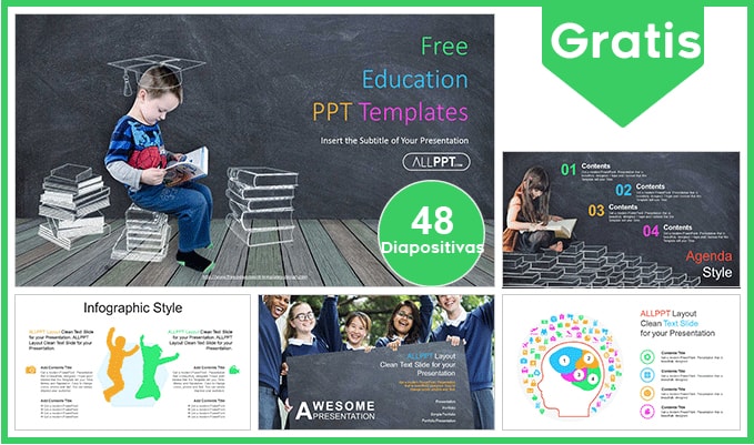 Plantilla power point para escolares gratis.