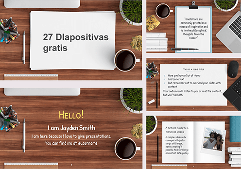 Plantilla estilo oficina para powerpoint.