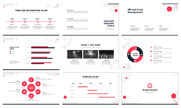 plantilla de lineas abstractas en powerpoint.