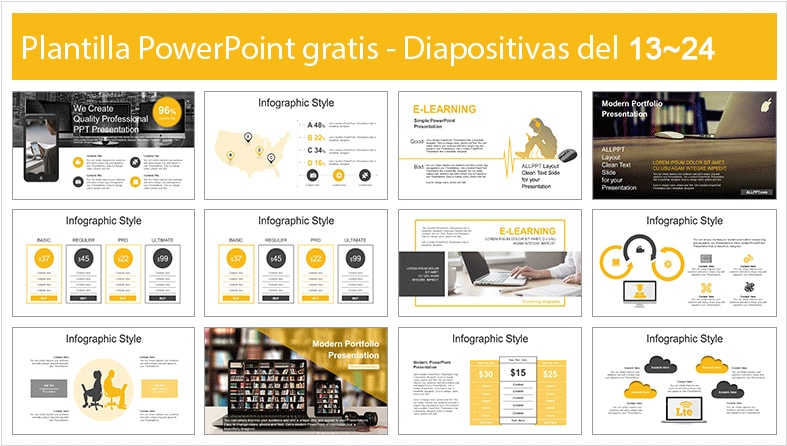 Plantilla power point de cursos online.