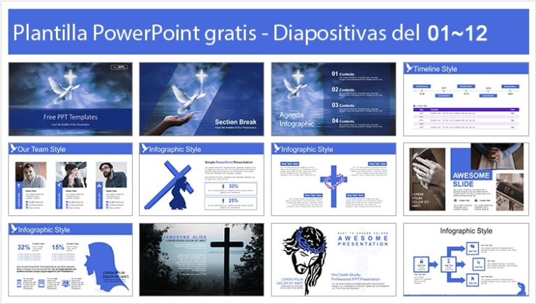Plantilla Powerpoint del Espíritu Santo - Plantillas Power Point gratis