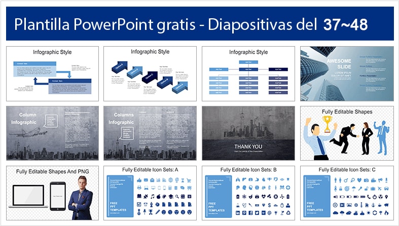 slides de exito empresarial.