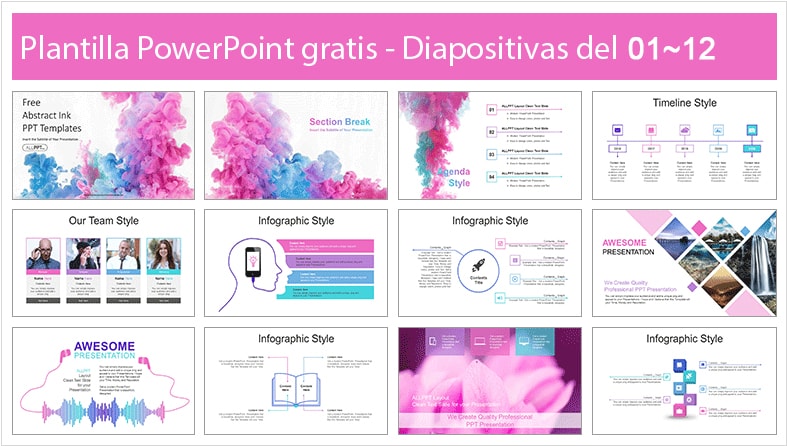 ink power point template free.