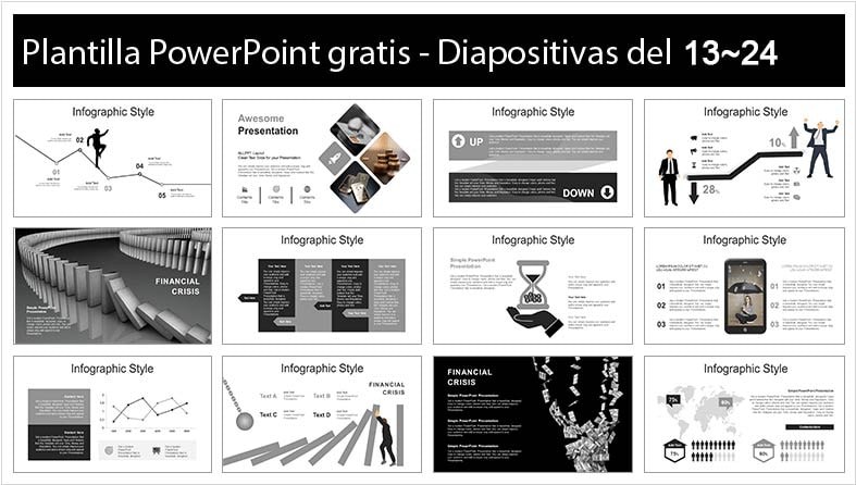 plantilla de crisis economica en powerpoint.