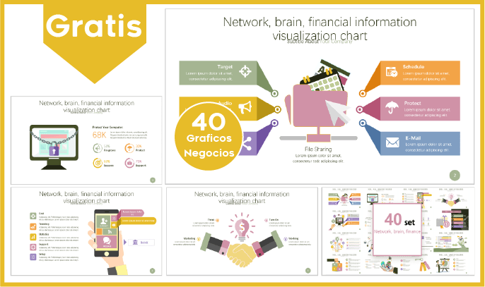 Gráficos de negocios y finanzas para power point gratis.