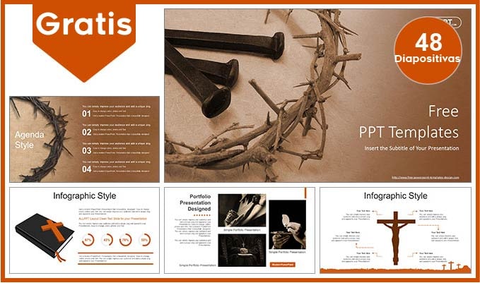 plantilla power point de la pasion de cristo para descargar gratis.