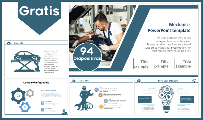 Plantilla power point de mecanica para descargar gratis.