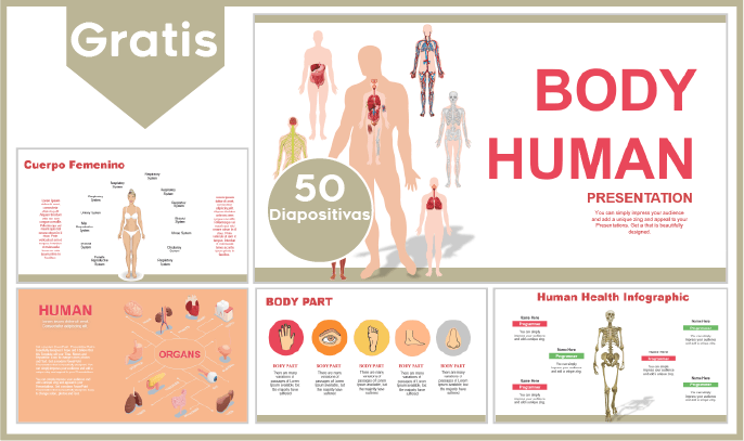 Plantilla PowerPoint Del Cuerpo Humano Para Descargar Gratis