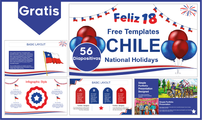 Plantilla PowerPoint de Fiestas Patrias de Chile para Descargar.