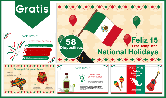 Plantilla PowerPoint de Fiestas Patrias de México para Descargar.