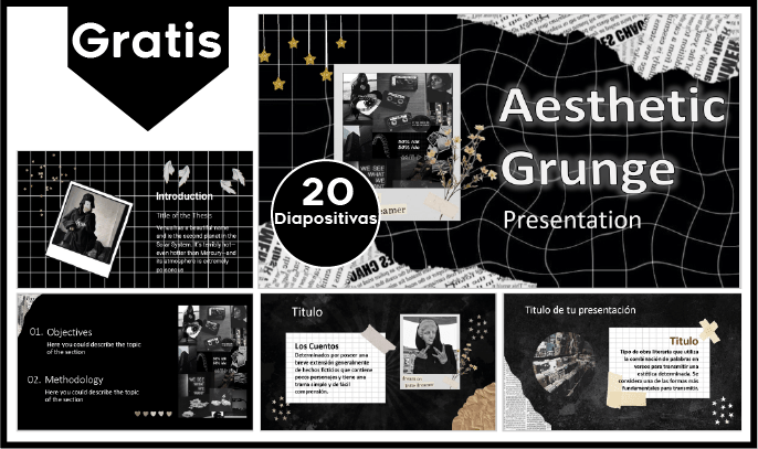 plantilla power point grunge para descargar gratis.