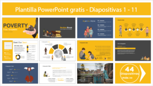 Plantilla PowerPoint de la Pobreza - Plantillas Power Point gratis