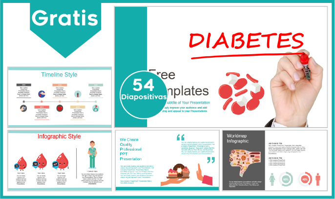 plantilla power point de diabetes para descargar gratis.