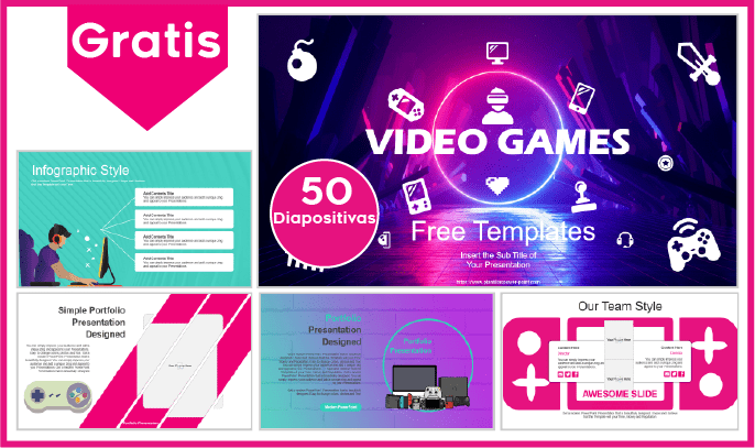 Plantilla PowerPoint de Videojuegos para Descargar.