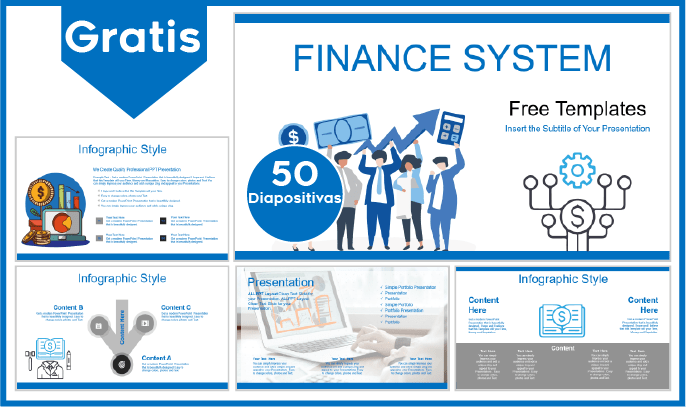 Plantilla PowerPoint del Sistema Financiero para Descargar.