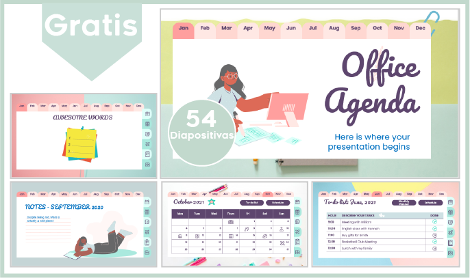 plantilla powerpoint de agenda para descargar.