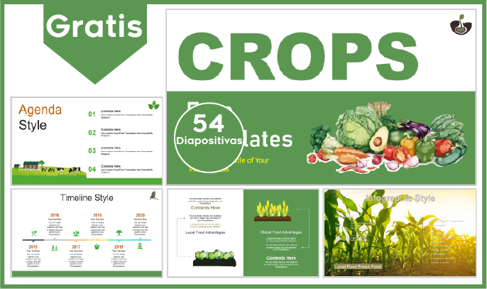plantillas powerpoint de cultivos para descargar.