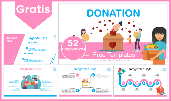 plantilla powerpoint de donaciones para descargar.