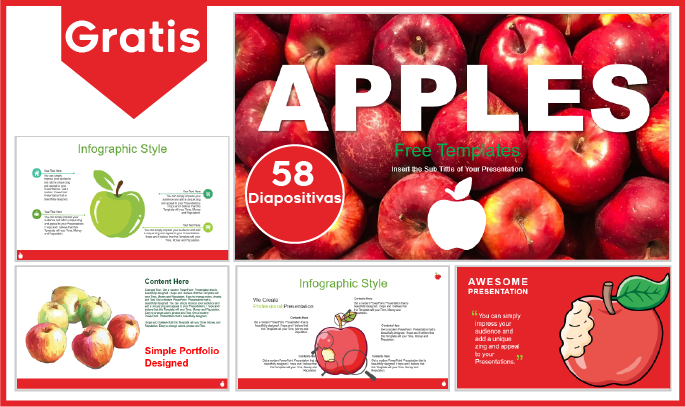 plantilla powerpoint de manzanas para descargar.