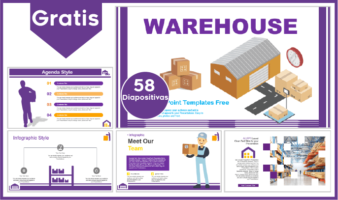 plantilla powerpoint de almacén para descargar.