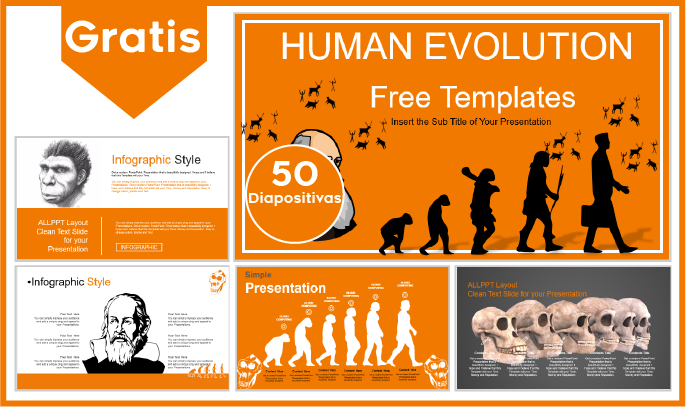 plantilla powerpoint de evolucion humana para descargar.