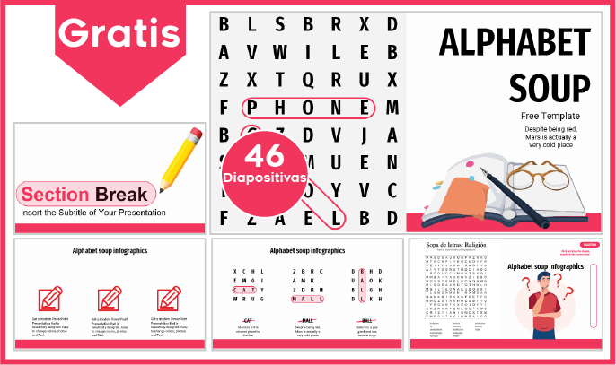 plantilla powerpoint de sopa de letras para descargar.