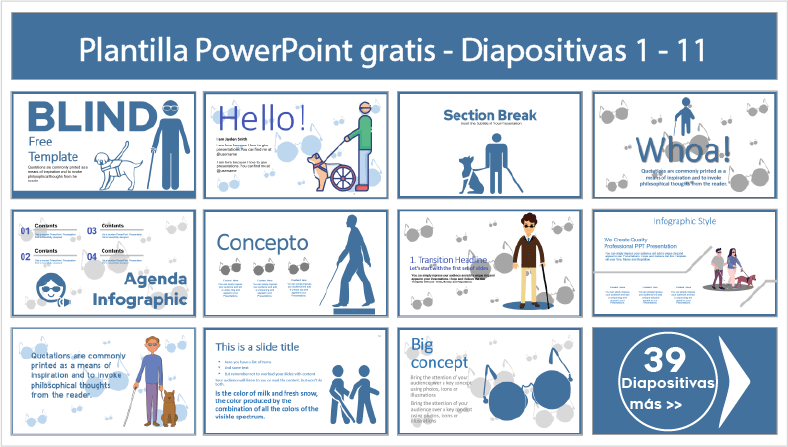 plantilla de invidente powerpoint para descargar.