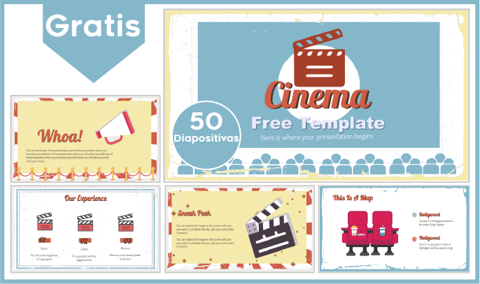 plantilla powerpoint de cinema para descargar.