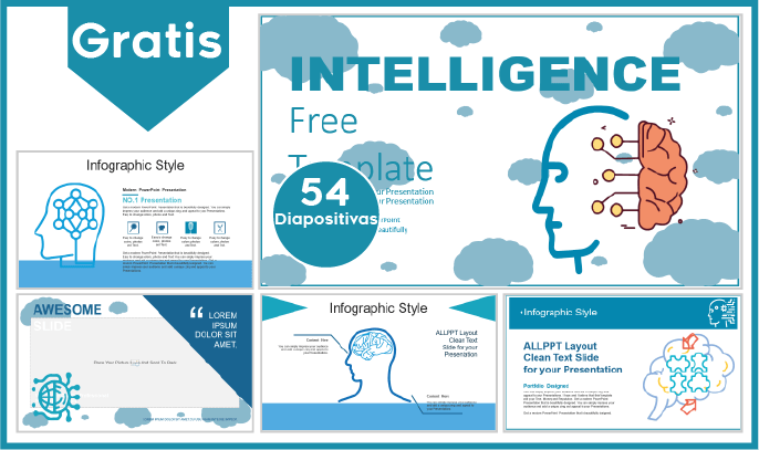 plantilla powerpoint de inteligencia para descargar.