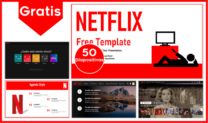 plantilla powerpoint de netflix para descargar.