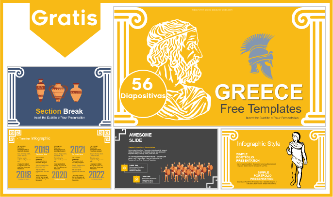 plantilla powerpoint de grecia para descargar.