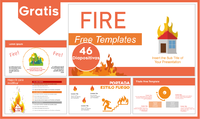 plantilla powerpoint de incendio para descargar.