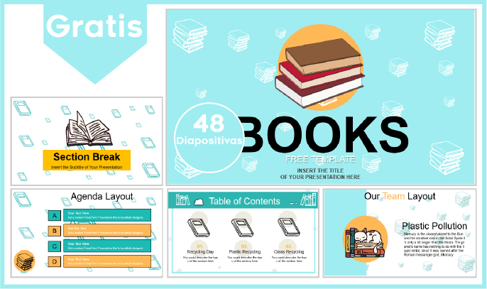 plantilla powerpoint de libros para descargar.