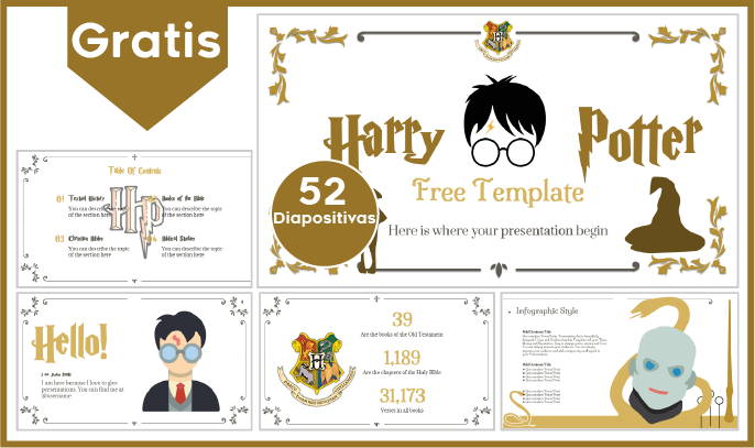 plantilla powerpoint de harry potter para descargar.