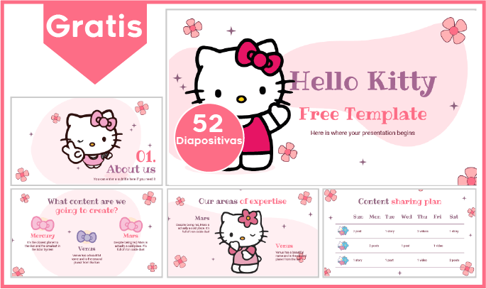 plantilla powerpoint de hello kitty para descargar.