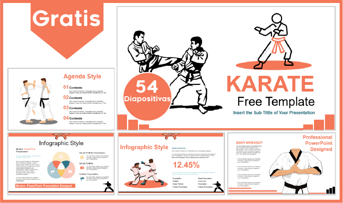 plantilla powerpoint de karate para descargar.